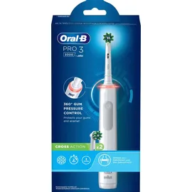 Oral-B Pro 3 3000 CrossAction weiß + Aufsteckbürste 2 St.