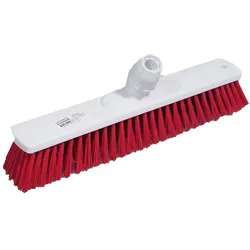 METRO Professional Bodenbürste, Polypropylen / Polyester, 40 x 7.5 x 15 cm, nach HACCP-Standards, weiß / rot