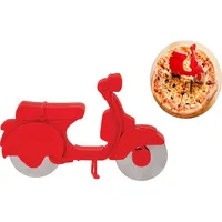 Balvi Pizzaschneider Scooter rot Edelstahl/Kunststoff