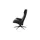 Stressless Relaxsessel London Leder 75 x 112 x 87 cm Schwarz mit Hocker