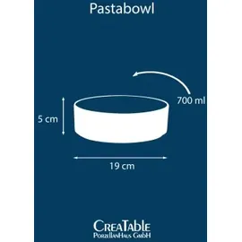 CreaTable Futuro Pastabowl Set Sand 4-teilig (1 Set)
