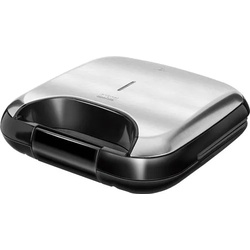 MPM MOP-19M Sandwich-Toaster , Edelstahl, Toaster, Schwarz, Silber