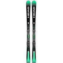 Head Supershape e-Magnum SW Herren All-Mountain Ski Schwarz/Grün 163 cm