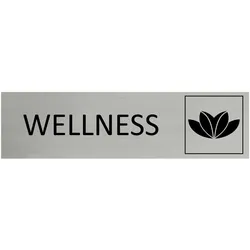 CombiCraft Aluminium Türschild Wellness 165x45mm mit 3M-Tape