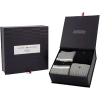 Tommy Hilfiger Men's Bootsock Sock Giftbox, Grey melange), 9-11 (3er Pack)