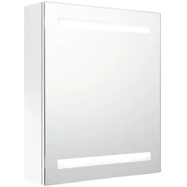 vidaXL LED-Bad-Spiegelschrank 50 cm weiß
