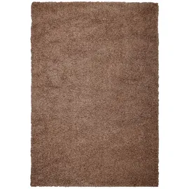 MY HOME Hochflor-Teppich MY HOME "Viva" Gr. 1, braun (braunmelange), B:60cm H:45mm L:90cm, Kunstfaser, Teppiche, Uni Farben, einfarbig, besonders weich und kuschelig, Kundenliebling