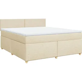 vidaXL Boxspringbett 180 x 200 cm Creme
