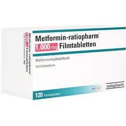 METFORMIN-ratiopharm 1.000 mg Filmtabletten 120 St