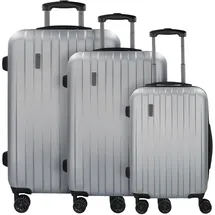 Bugatti Lima Koffer-Set 3-tlg. grau/silber