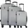 Bugatti Lima Koffer-Set 3-tlg. grau/silber