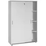 MÖBELPARTNER Serie 4000 Aktenschrank 100 x 39,5 x 152,8 cm grau