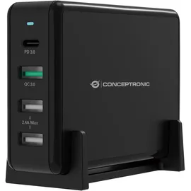 Conceptronic OZUL 4-Port 65W USB-PD Desktop-Ladegerät