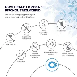 Nuvi Health Omega 3 Fischöl Triglyceride Form - 240 Kapseln