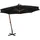 vidaXL Ampelschirm mit Mast 3,5 x 2,9 m Massivholz Tanne schwarz 313772