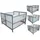 Micoland Kinderbett Zwillingsbett 120 x 120 cm massiv grau