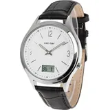 ZEIT-BAR Funk-Armbanduhr Herren, mit Datums- und Sekundenanzeige