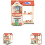 Moni Holz-Puppenhaus Elly 11 Möbelstücke,