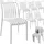 Tectake Gartenstuhl Alcudia 47 x 58 x 80,5 cm creme 6 St.