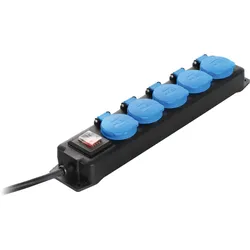 AS Schwabe 5-fach Profi-Verteilsteckdosenleiste, 1,5 m, IP44
