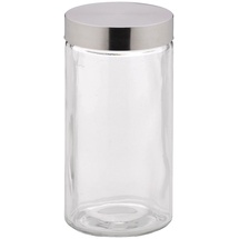 Kela Vorratsdose Bera Frischhaltebox Glas/Edelstahl Transparent/Silber 11 x 11 x 22 cm 1,7 l