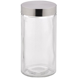 Kela Vorratsdose Bera Frischhaltebox Glas/Edelstahl Transparent/Silber 11 x 11 x 22 cm 1,7 l