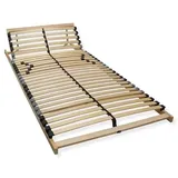 Sleepneo Stabiler Lattenrost 90x190, Lattenrahmen Buche, 28 Latten, 7 Komfortzonen, Federholzrahmen Made in Germany, Lattenrost Kopfteil verstellbar, Lattenrahmen Traglast bis 150Kg