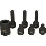 KS Tools 1/2" Spezial-Kraft-Bit-Stecknuss-Satz Vielzahn, 7-tlg.