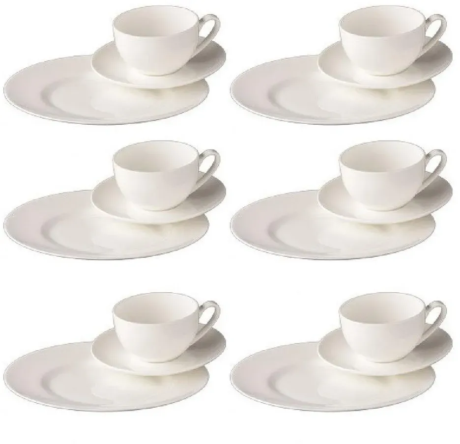 Preisvergleich Produktbild Rosenthal Geschirr-Set Kaffeeservice Kombitasse Jade Weiß (18-teilig)