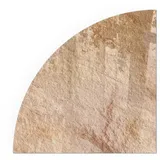 Tulup Glasplatte 100 x 100 x 0,4 cm Beige