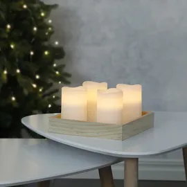 MARELIDA LED Kerzenset MAY 12,5 cm weiß