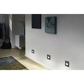 Paulmann LED Wandeinbauleuchte Edge Quadro eckig 230 V Schwarz matt