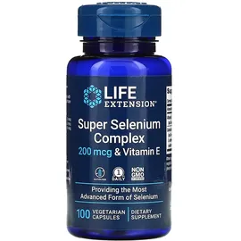 Life Extension Selenium Komplex 200 mcg & Vitamin E Kapseln 100 St.