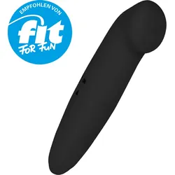 Vibrator mit abgeflachter Spitze, 12 cm, schwarz