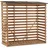 MCombo Kaminholzregal Holz 90 x 185 x 186 cm mit Rückwand und wasserdichter Abdeckung Natürlich