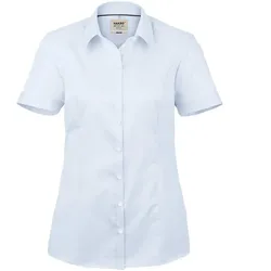 Bluse „Business Comfort” 112 halbarm - M - sky