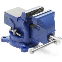 Wiltec Schraubstock Metall Gusseisen 75 mm blau
