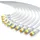 Primewire 10x LAN-Kabel CAT.7, RJ-45 (Ethernet), CAT 7 Flachband U/FTP Gigabit Netzwerkkabel 10 Gbit/s Patchkabel - 0,5m