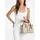 Michael Kors Becca Medium Henkeltasche Kunstleder Beige/Weiß