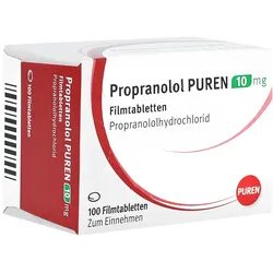 Propranolol Puren 10 mg Filmtabletten 100 St