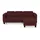 sit&more Ecksofa SIT & MORE "Belluci L-Form", lila (chianti), B:247cm H:85cm T:170cm, Sofas, Ecksofa, inklusive Federkern, wahlweise mit Bettfunktion und Bettkasten