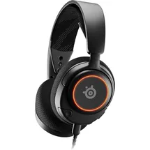 SteelSeries Arctis Nova 3 - Multi-System Gaming-Headset – Hi-Fi-Treiber – 360° Surround-Sound –RGB-Beleuchtung – Memory Foam-Ohrpolster – Ultraleicht – ClearCast Gen 2-Mikrofon – PC, PS5, PS4, Switch