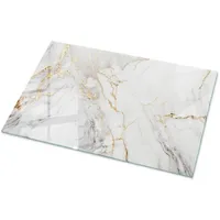 Tulup Tischplatte Weiß, Glas 100x70x0.4 cm Esszimmer, Tische, Esstische,