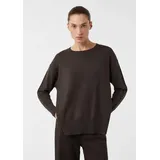 Comma, Comma Feinstrickpullover aus Viskosemix mit Zierbiese