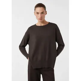 Comma, Comma Feinstrickpullover aus Viskosemix mit Zierbiese