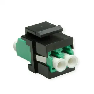 Roline Keystone LWL-Adapter LC/LC Duplex, Single Mode, OS2, APC