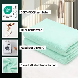 ZOLLNER Handtuchset 70 x 140 cm mint 2 St.