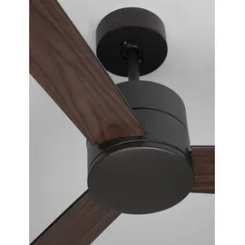 Nova Luce Axel 137 cm Deckenventilator Schwarz/Braun