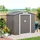 Outsunny Metallgerätehaus 2,03 x 1,17 m grau