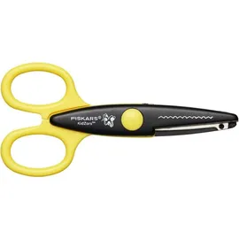 Fiskars KidzorsTM Kinder-Dekorscheren inkl. Tasche, 13 cm, Rechts- und Linkshänder, ab 4 Jahren, 6er Set